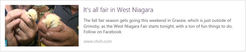 It's All Fair in West Niagara