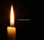 In memorium candle